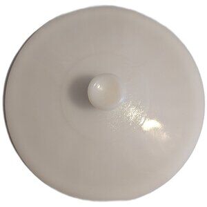 Vintage Milk Glass Casserole Dish Lid ONLY 8" Replacement MCM Unbranded Retro